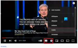 How to change YouTube subtitles language