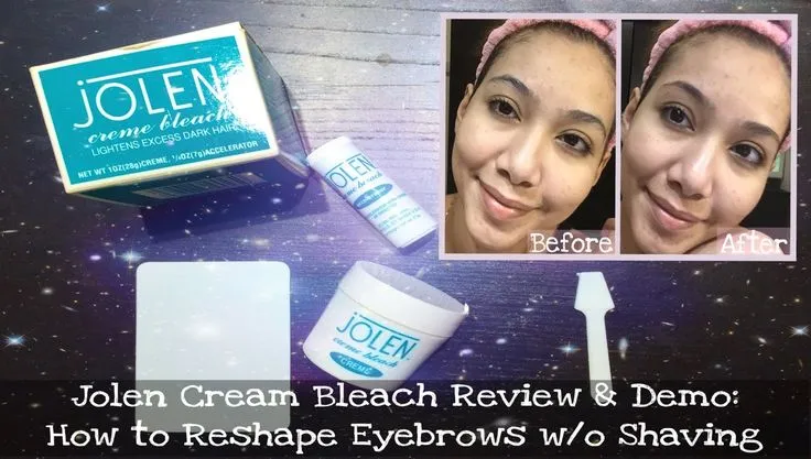 Jolen Bleach Creme Review Demo  How To Reshape Eyebrows Without 