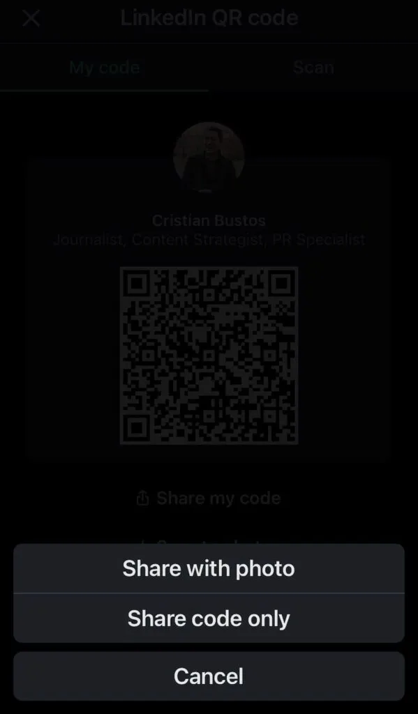 Get Your LinkedIn QR Code for Quick Profile Sharing