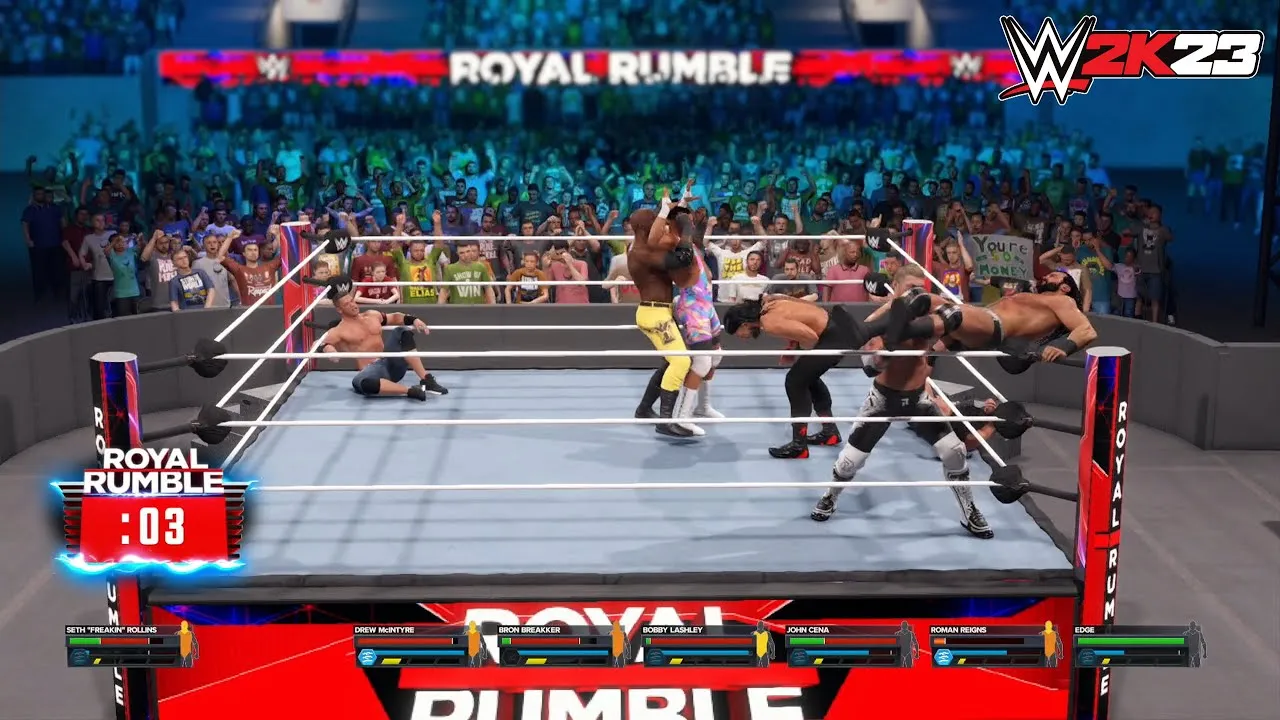 WWE 2K23 Royal Rumble Match WWE 2K23 Full Match Gameplay  YouTube