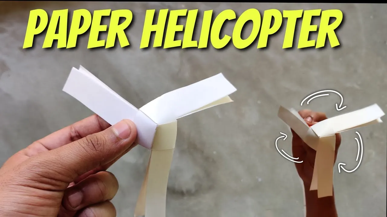 Paper Helicopter  How to make paper helicopter  YouTube