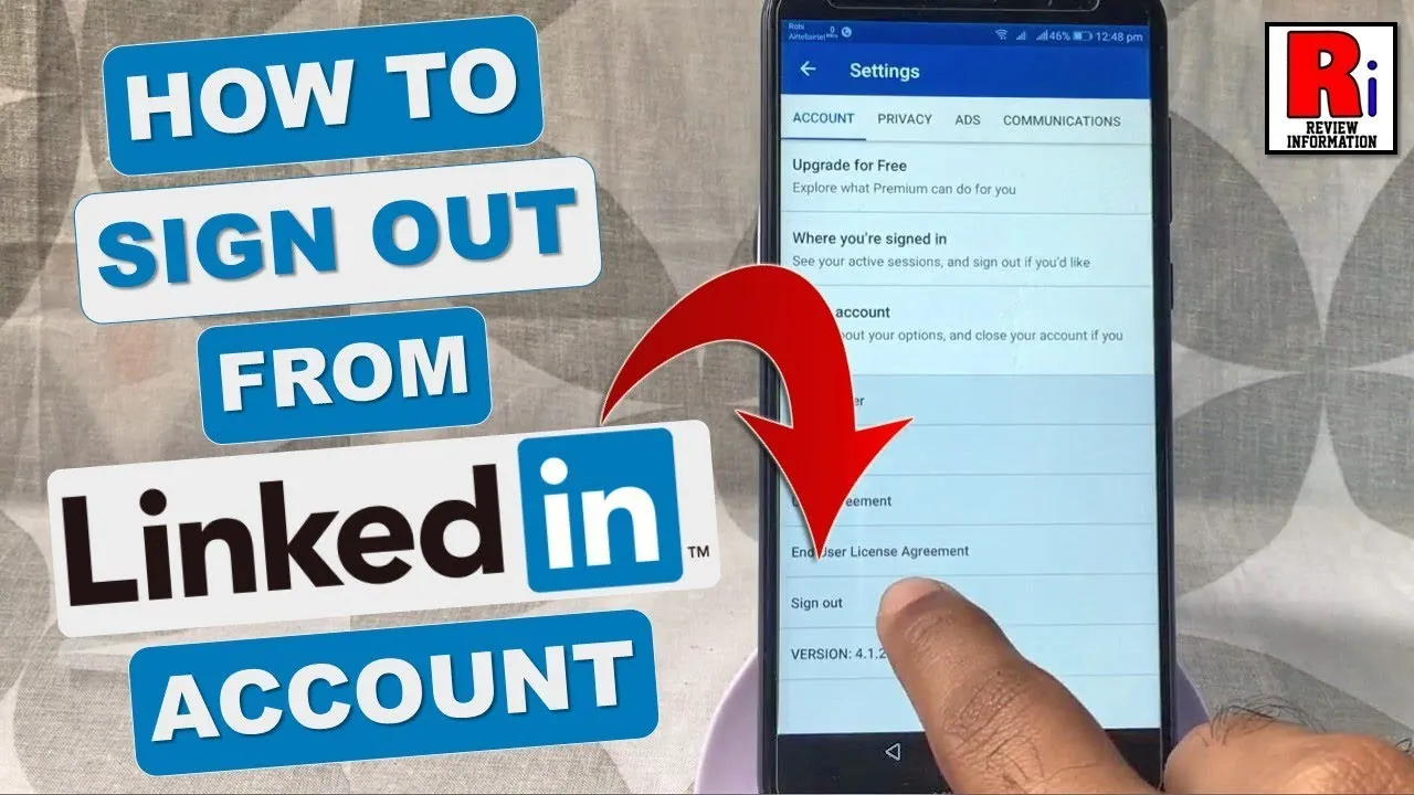 Sign out of open linkedin sessions  westsen