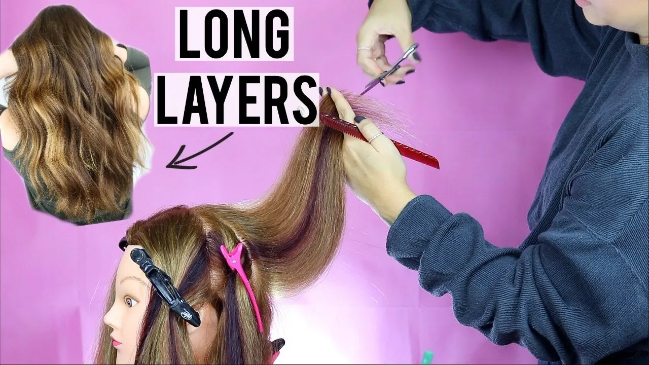 HOW TO CUT LONG LAYERS LIKE A PRO  BEGINNER FRIENDLY HAIRCUTTING 