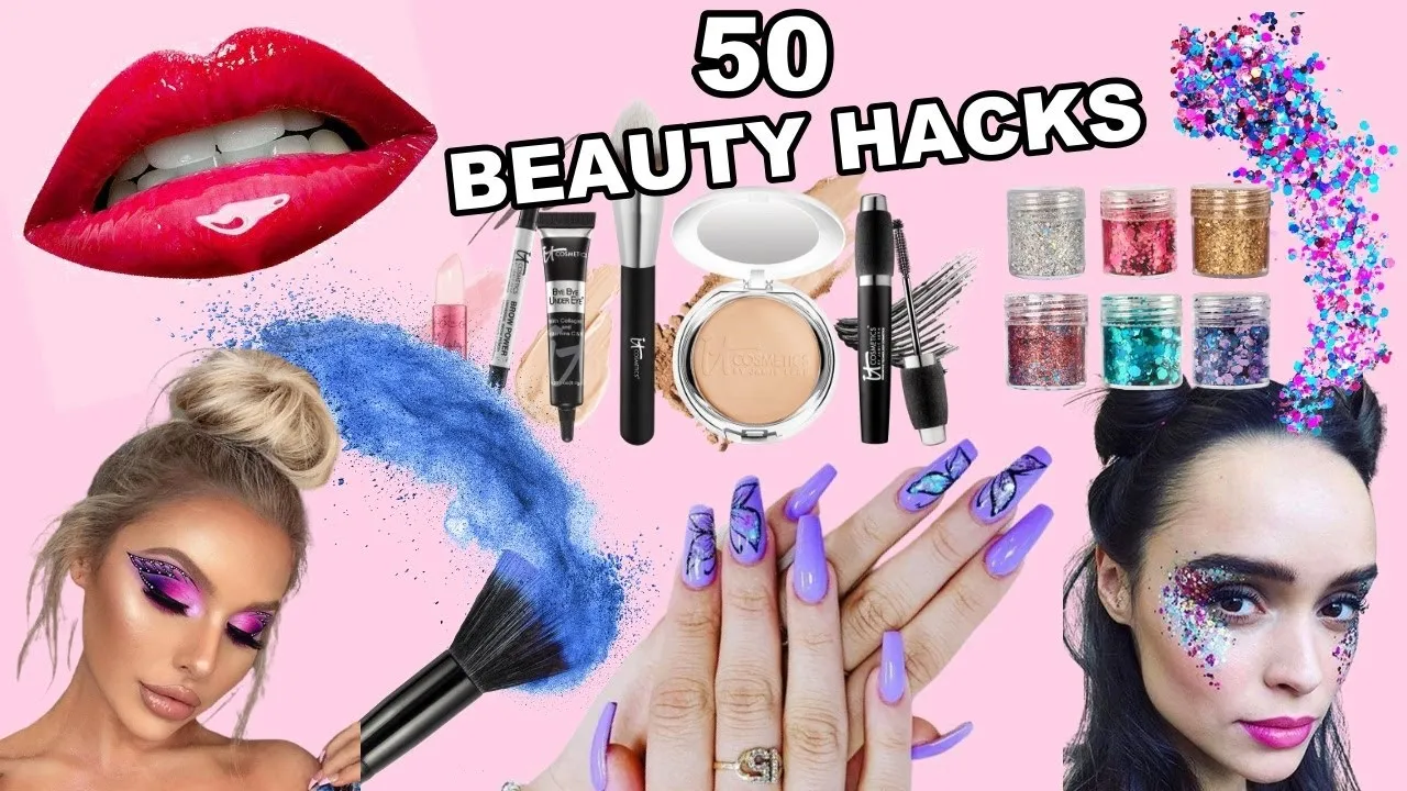 50 DIY  BEAUTY HACKS AT HOME  Makeup Style Beauty  YouTube