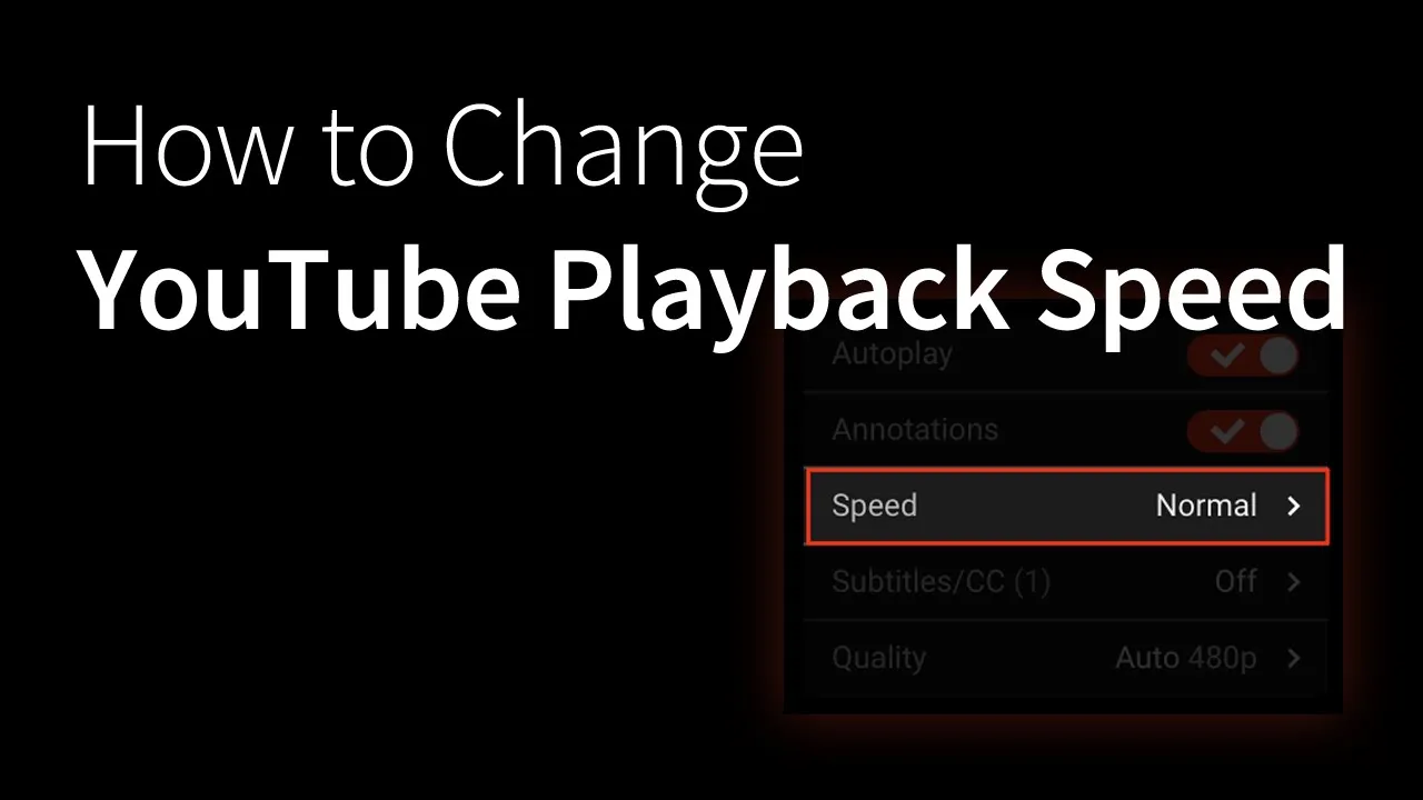 How to Change YouTube Playback Speed Slow Motion 2x etc  YouTube