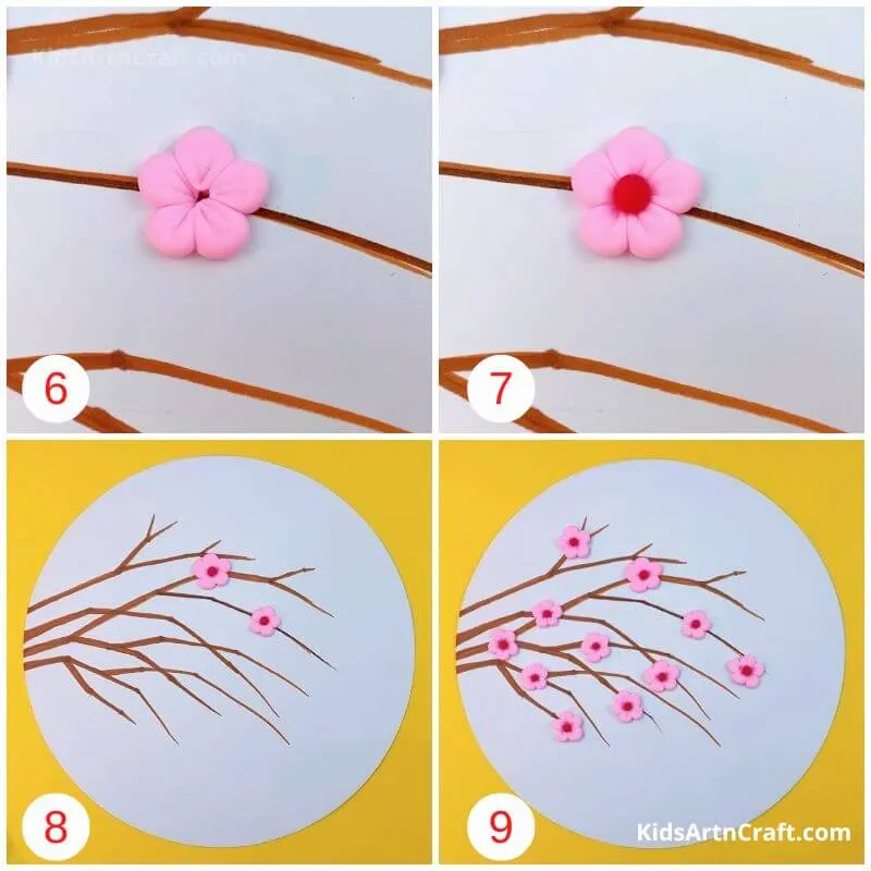 3D Flower Dough Art for Kids  Step by Step Tutorial  Kids Art  Craft