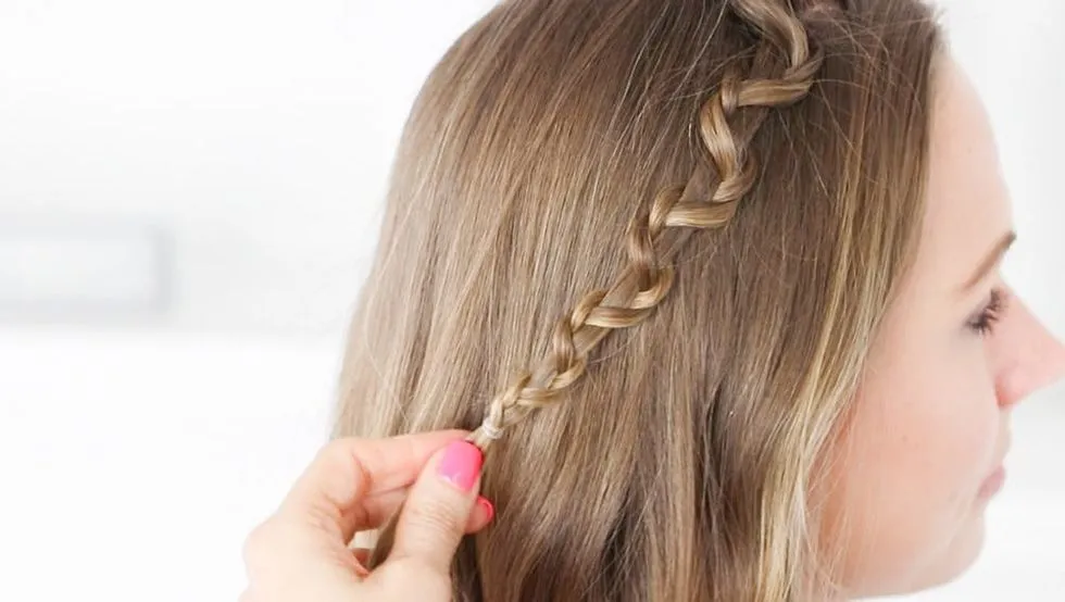 How to Do a Snake Accent Braid Hairstyle in 3 Simple Steps  Brit  Co