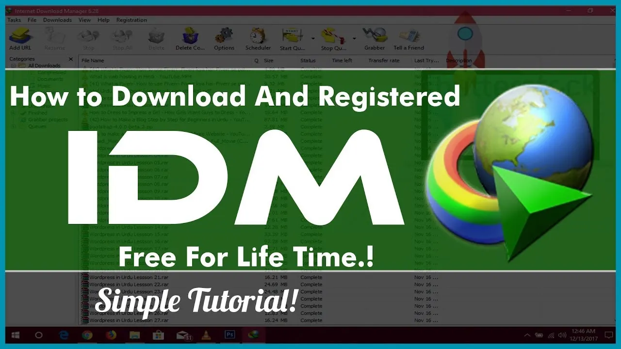 How to Download Install and Register IDM For free Life Time Without Any 