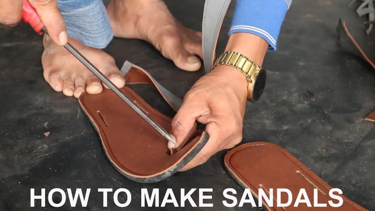 How To Make Beautiful Sandals at home with simple tools and easy fast 