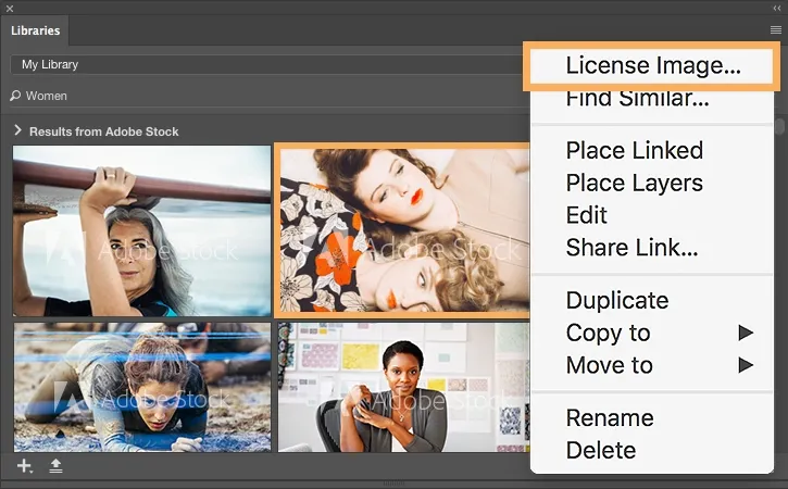 How to use Adobe Stock with Creative Cloud Libraries