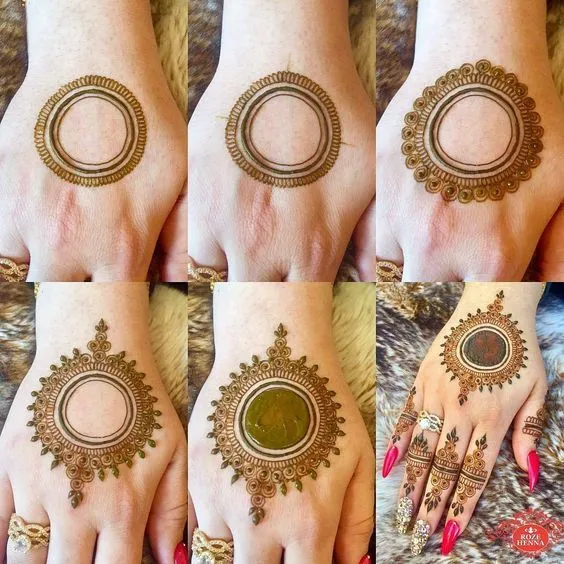 Easy Mehndi Designs Step By Step