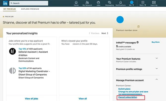 Tip Trick Here How to Cancel Your LinkedIn Premium Subscription