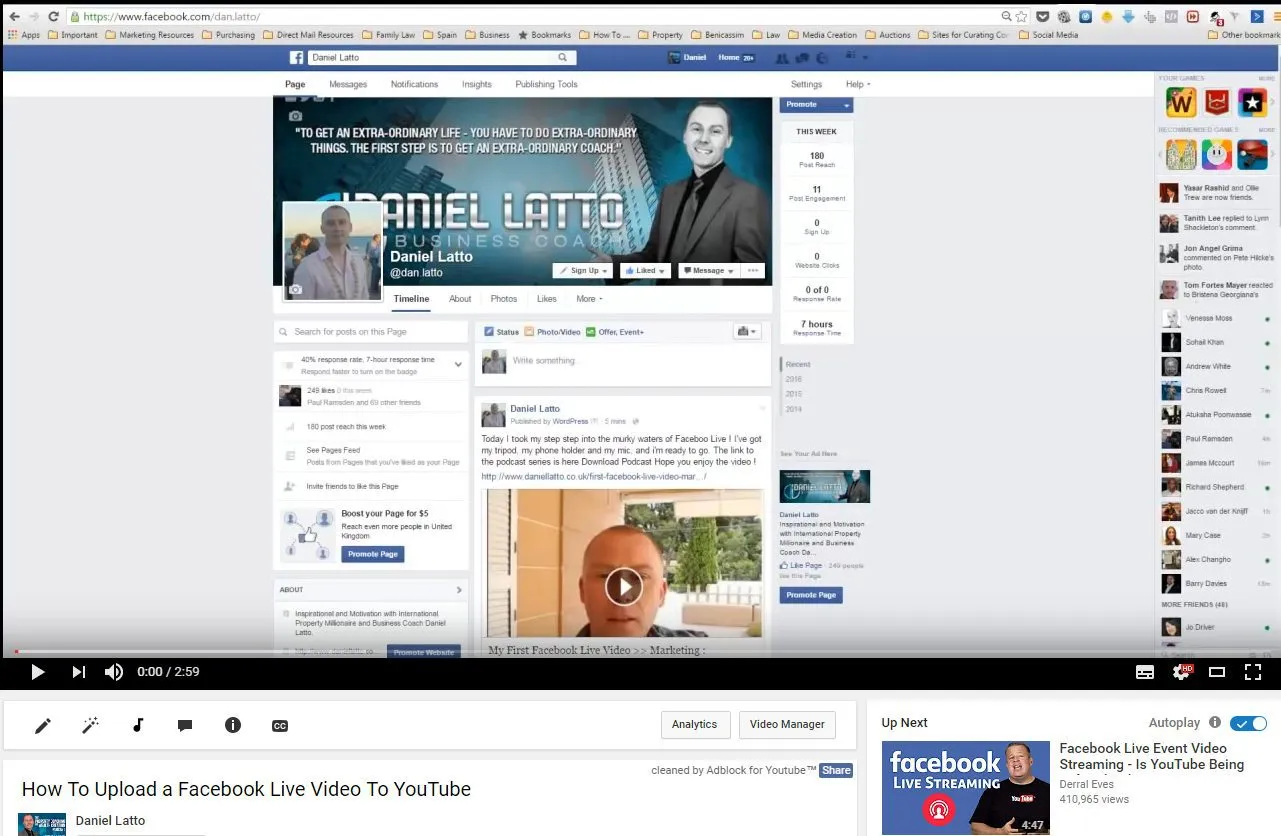 How to upload a video from facebook to youtube  Leeds Digital 