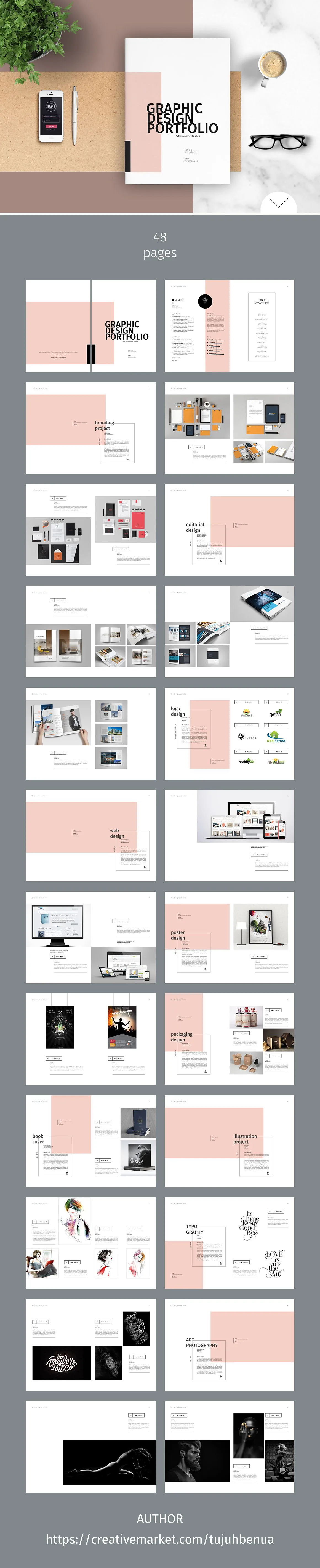 Graphic Design Portfolio Template  Behance