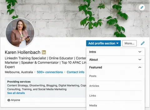 How to Use the LinkedIn Featured Section  Think Bespoke