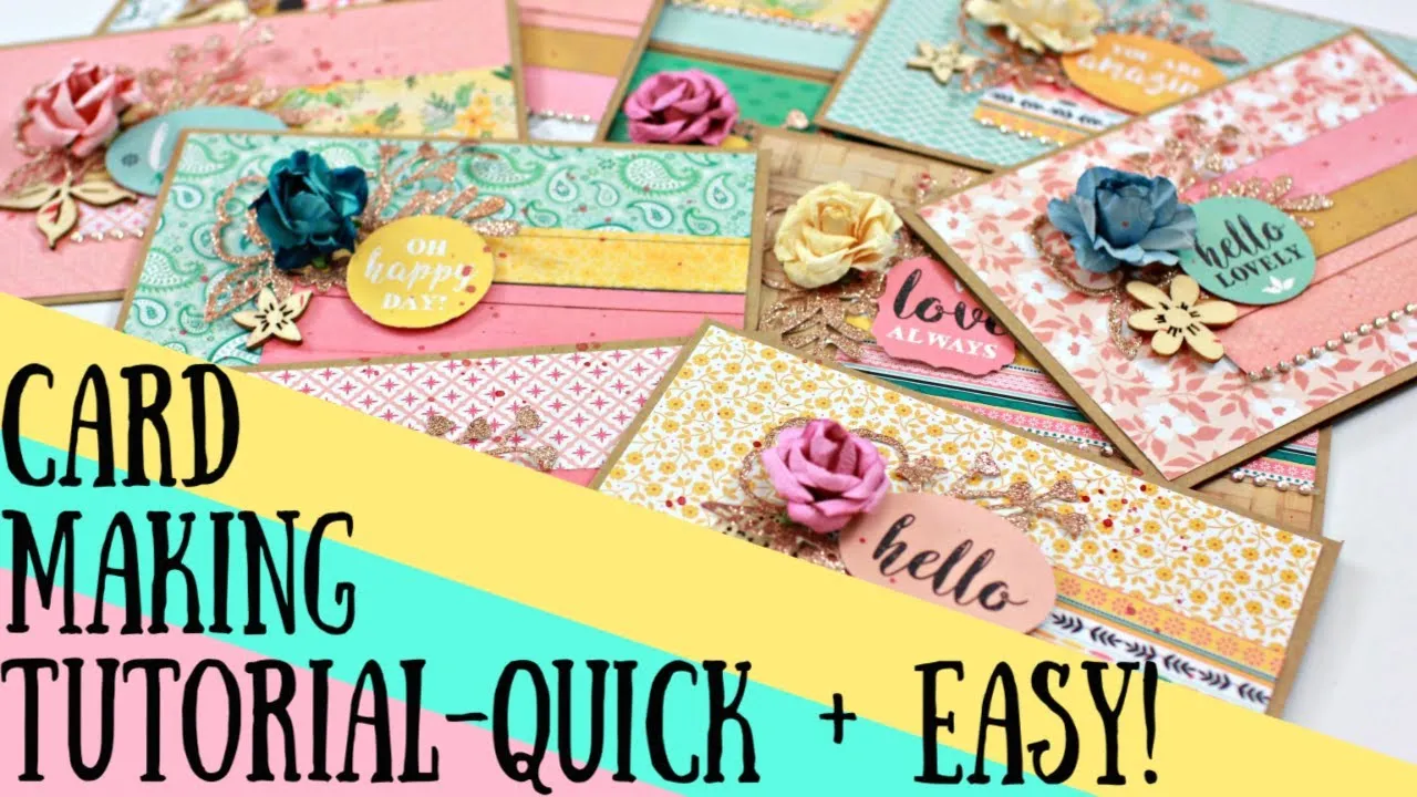 DIY Card Making Tutorial  Quick and Easy  YouTube