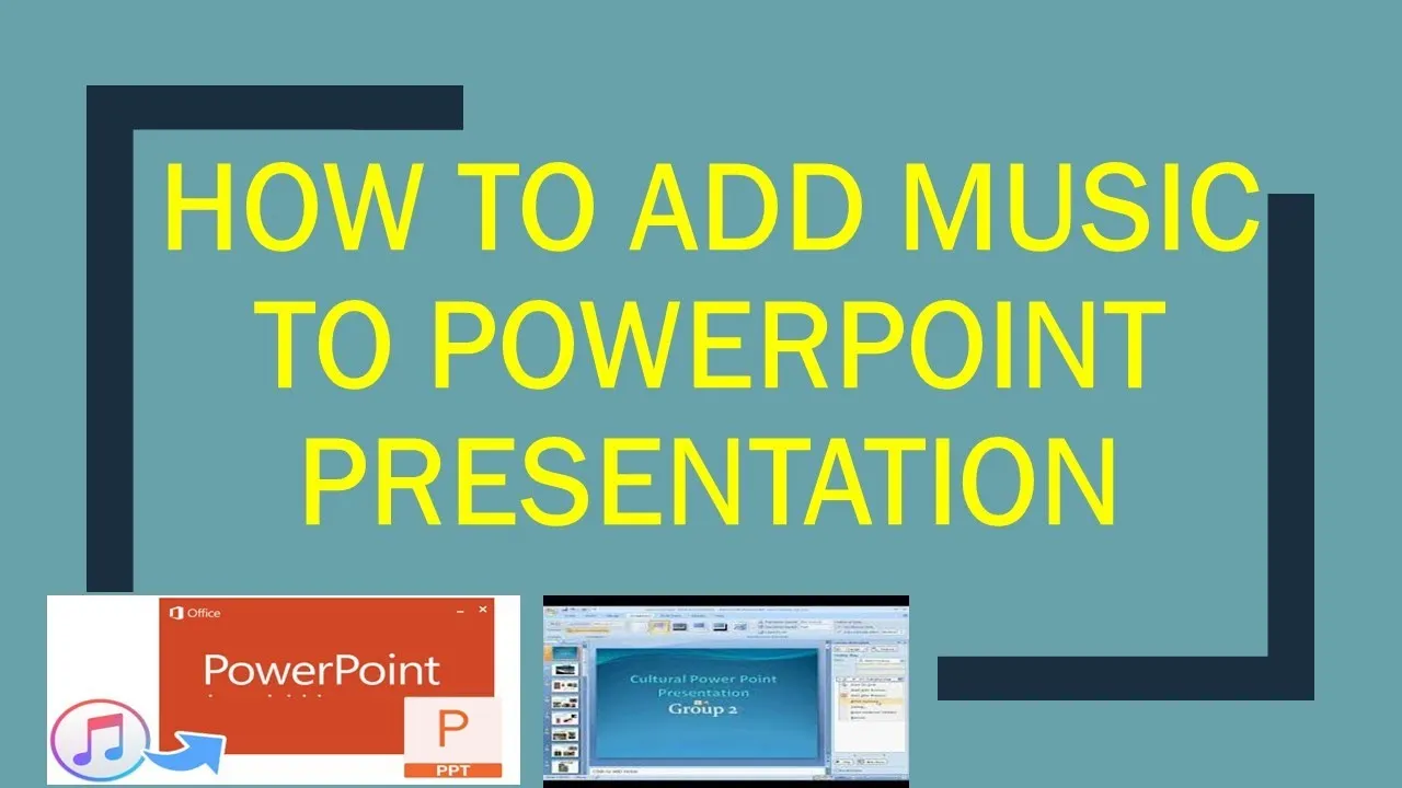 How to add music to a PowerPoint presentation  YouTube