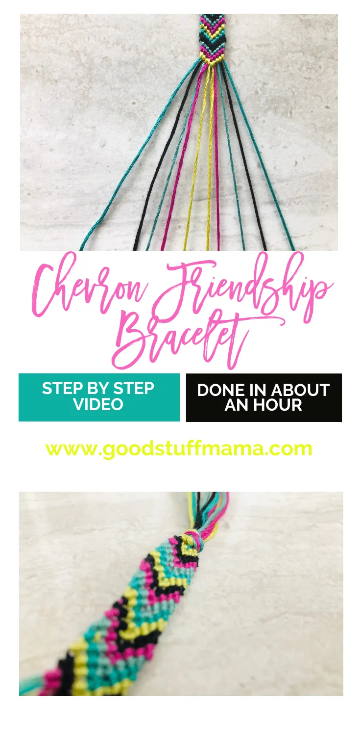 Chevron Friendship Bracelet  Goodstuff Mama  Chevron friendship 