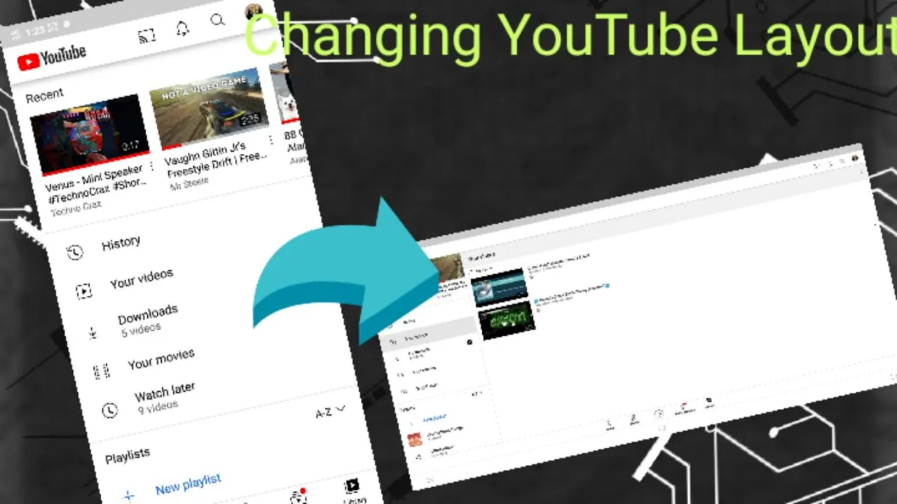 Changing YouTubeâs Layout on Mobile Phones