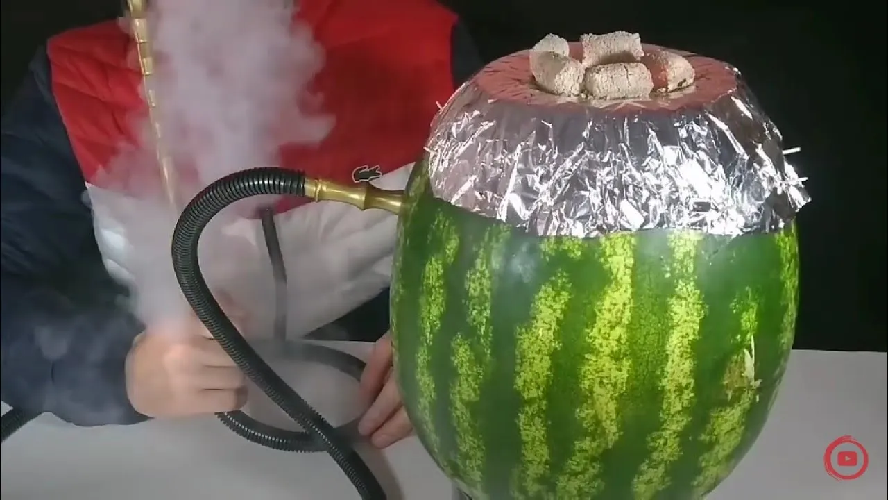 A simple way to make shisha at home is from a melon   