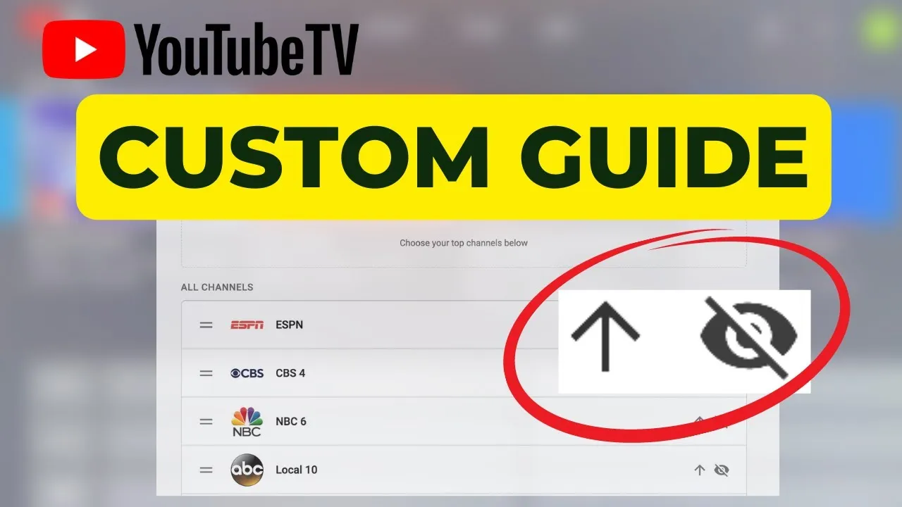 How to Customize YouTube TVs Live Guide New Way to Reorder and Hide 