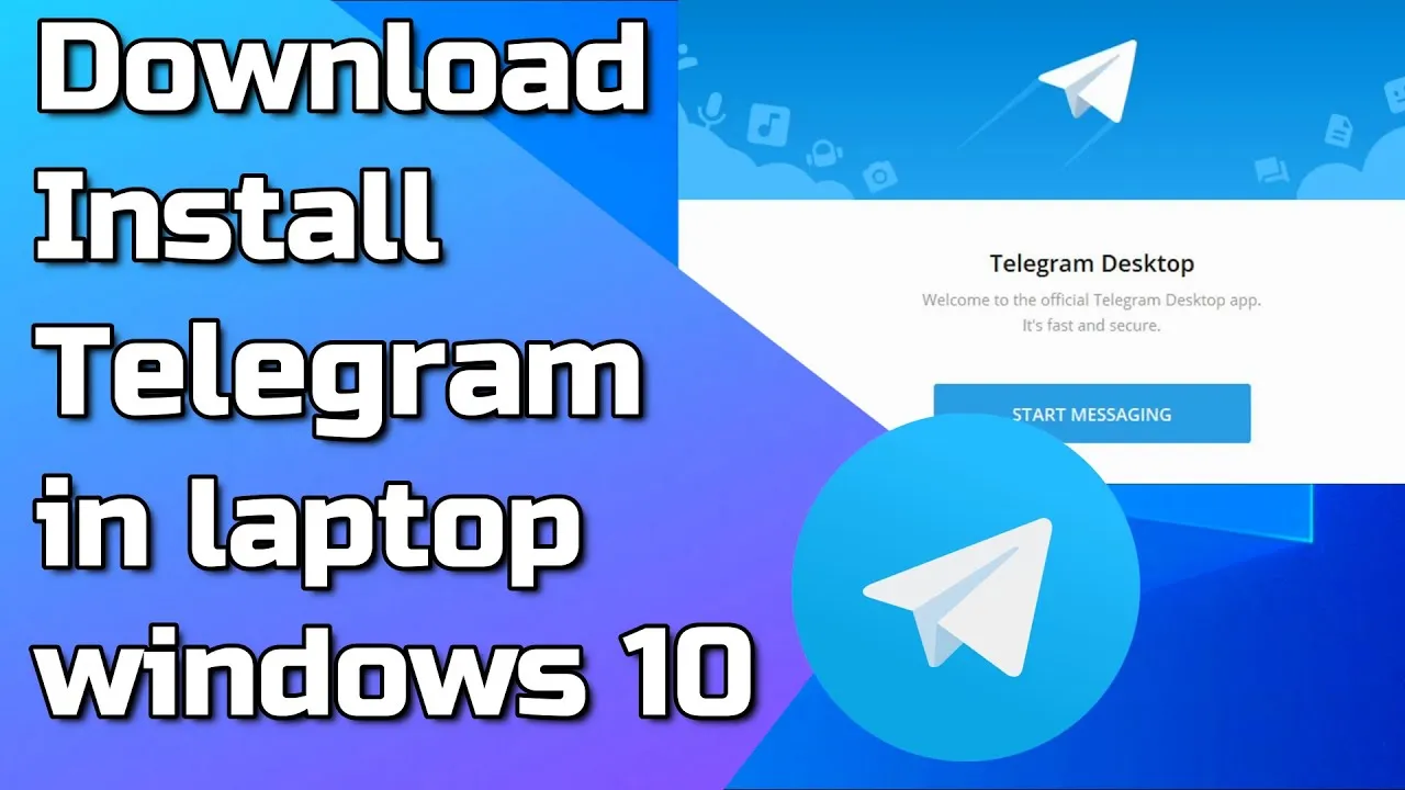 How to Download and Install telegram in laptop on windows 10 pc  YouTube