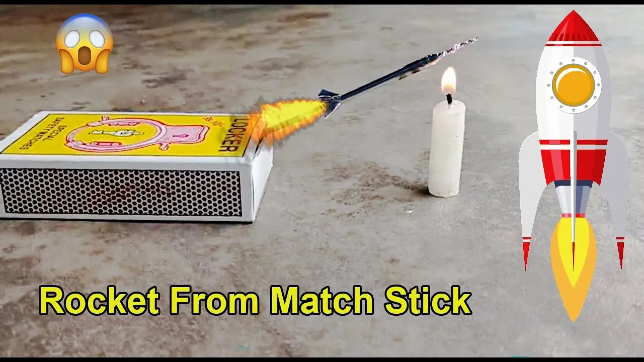 How to Create a Match Rocket with a Fun DIY Craft