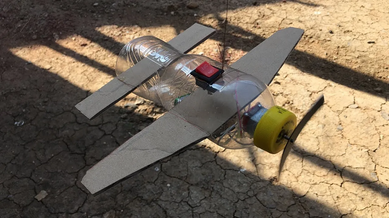 Awesome Cardboard and Bottle DIY  How to make flying aeroplane at home 