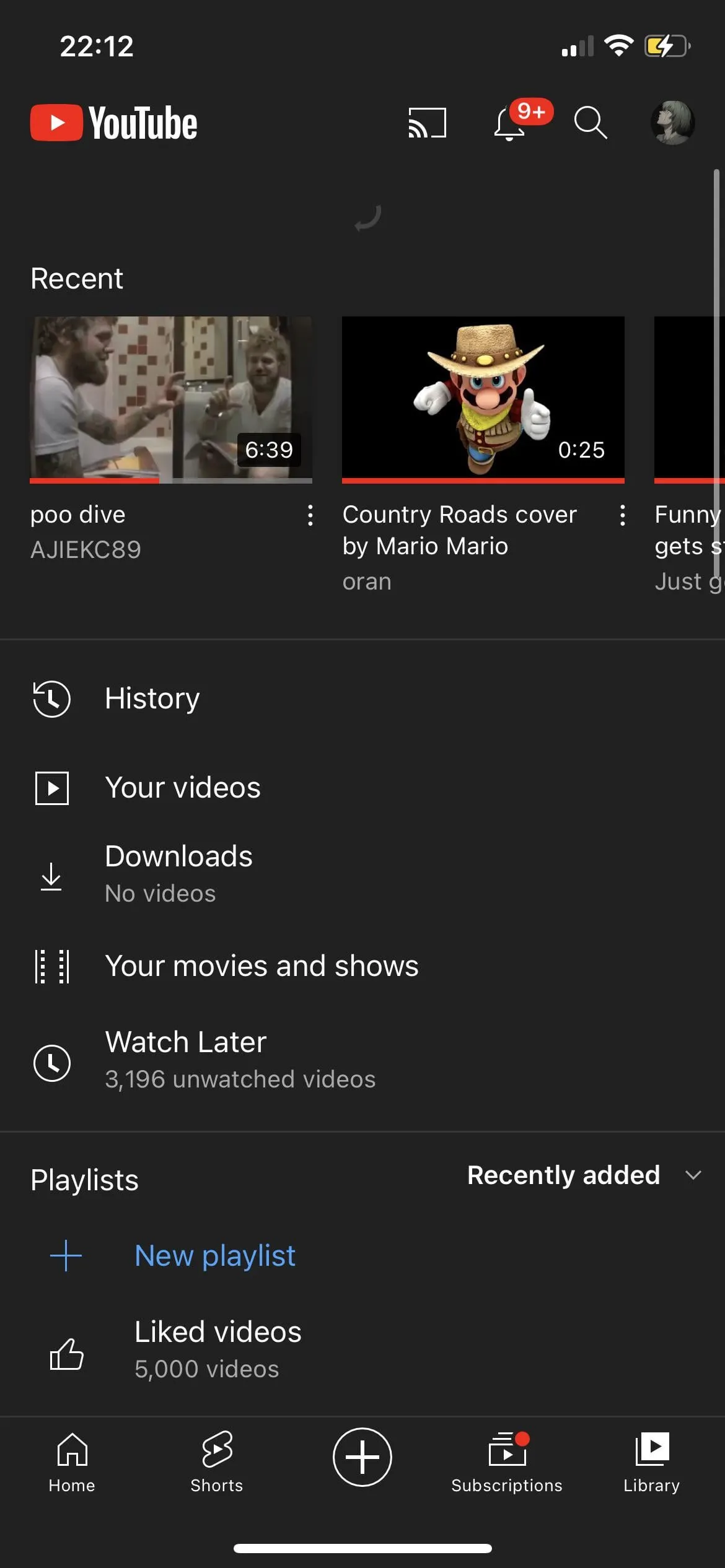 apparently the max amount of liked videos on youtube is 5k it still 