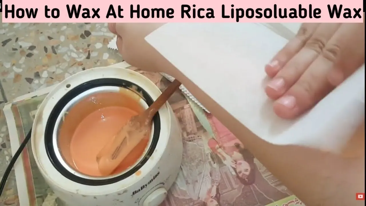 Rica Wax Hot Wax Liposoluble Wax Body Waxing Easy Steps For Waxing At 