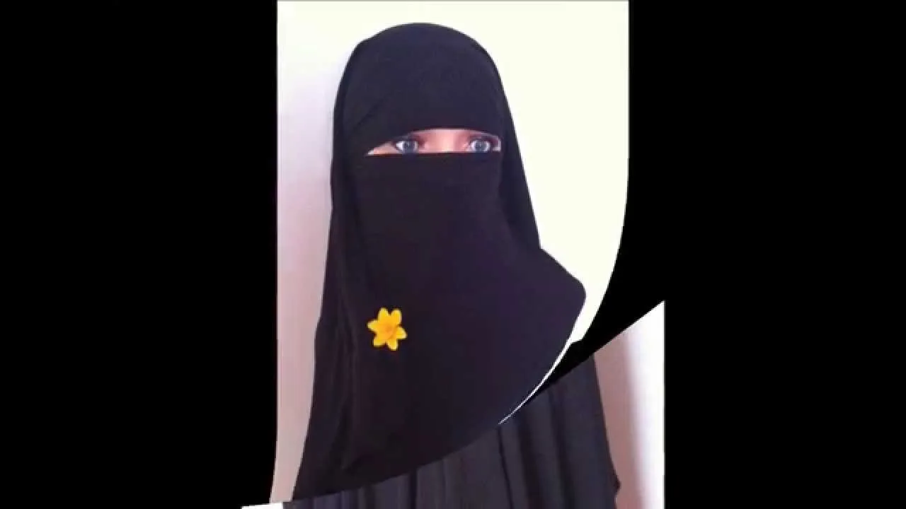 How to wear a Niqab face veil using a Scarf  YouTube