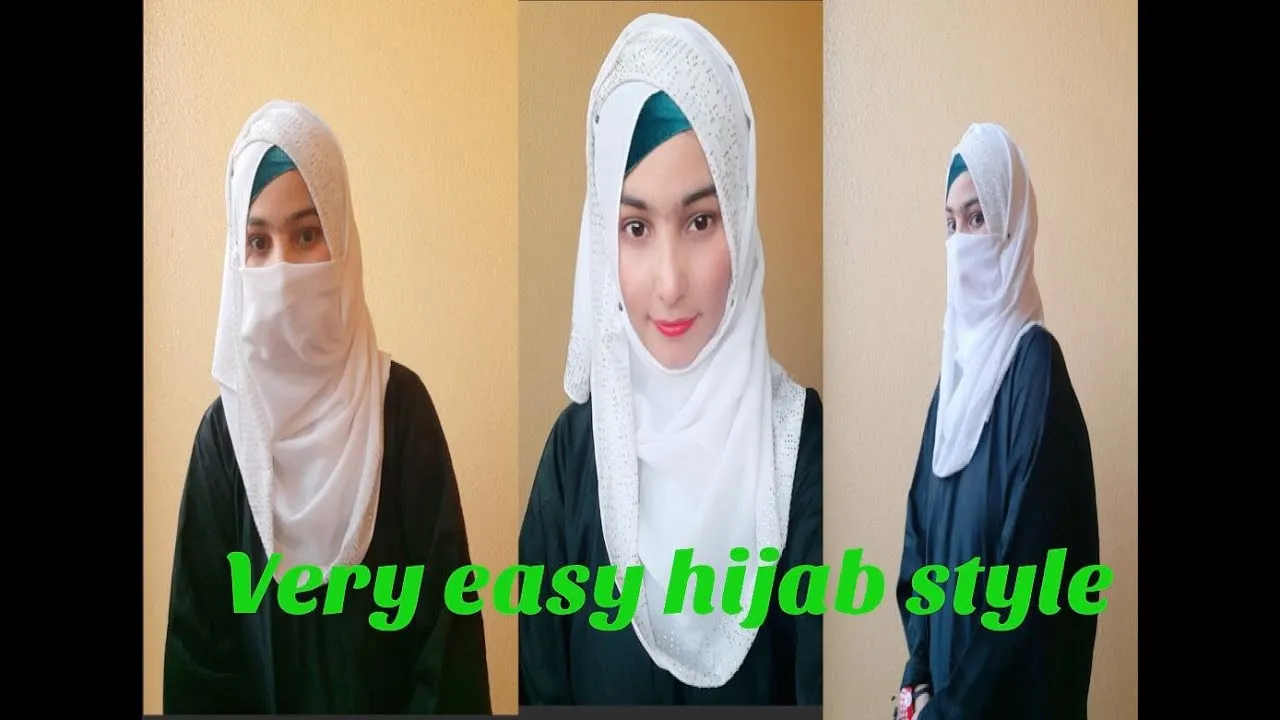 Everyday Simple Hijab Tutorial  NIQAB  SCARF  YouTube