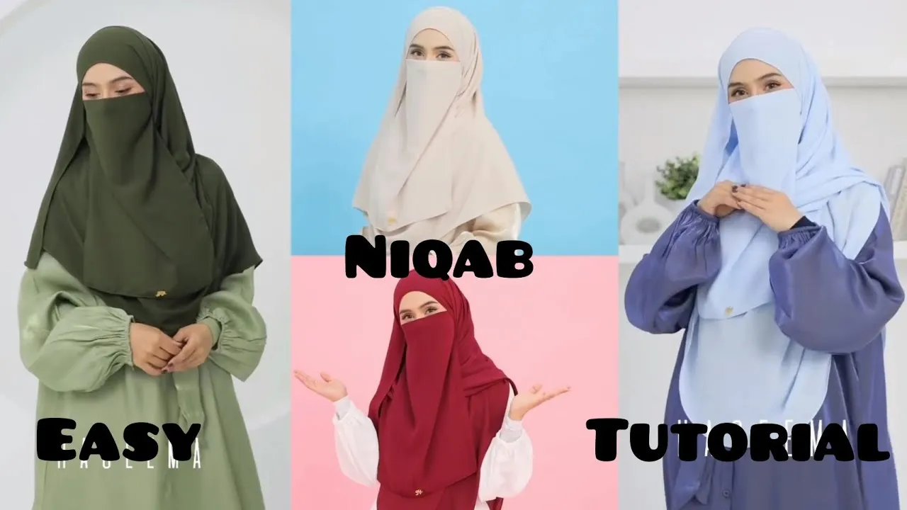 Simple And Easy Niqab Tutorial  Nose Niqab Tutorial  Everyday Niqab 