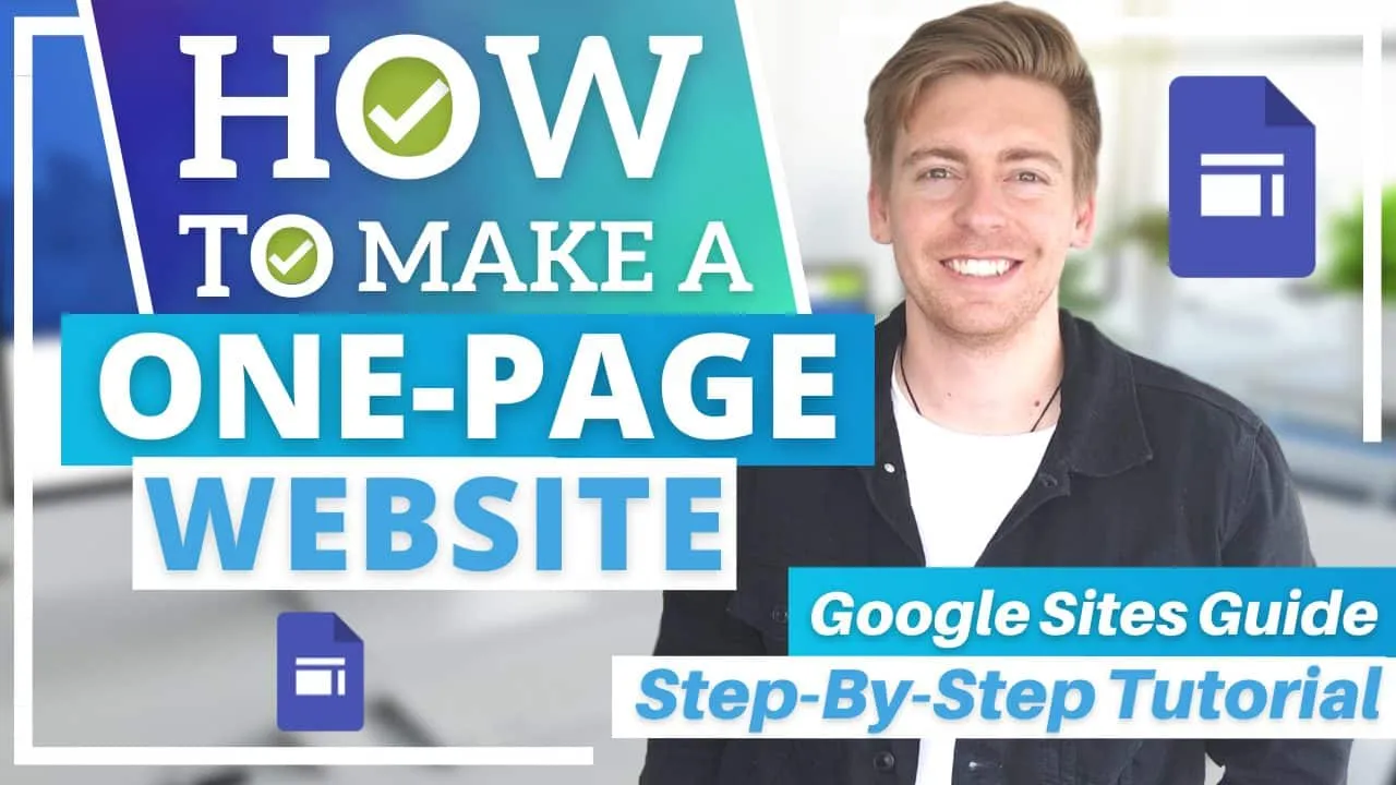 Create One Page Website For Free  Google Sites Tutorial