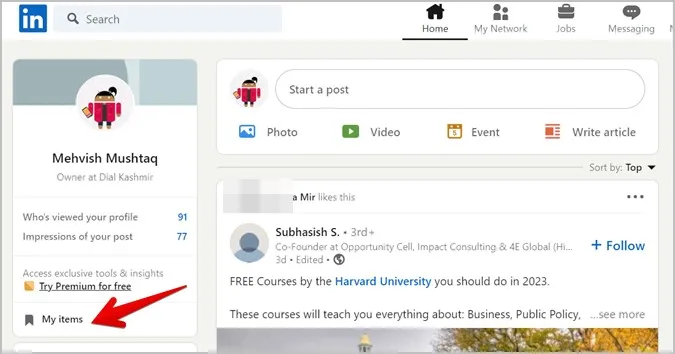 How to View My Posts on LinkedIn