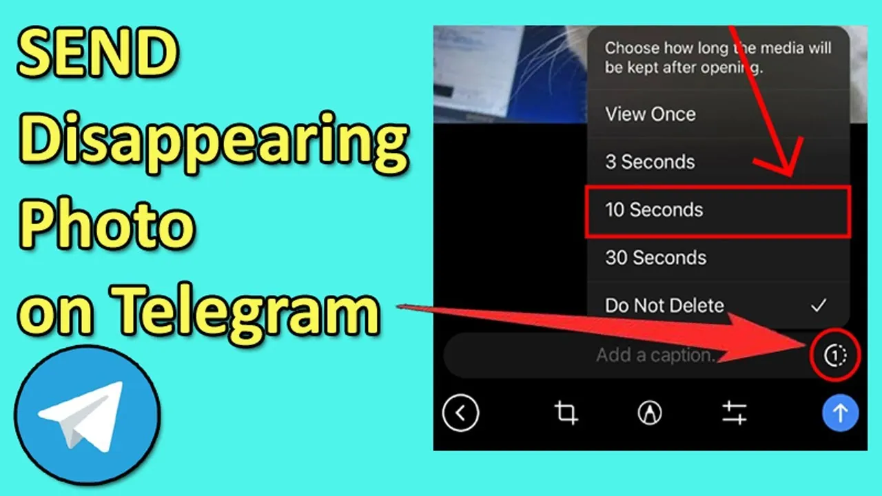 How To Send a Disappearing Photo on Telegram  YouTube