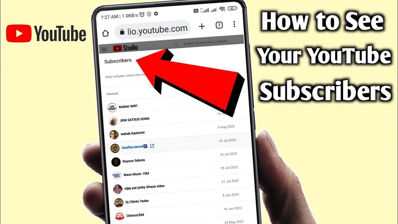 how to see your subscribers on youtube  how to see who subscribed my 