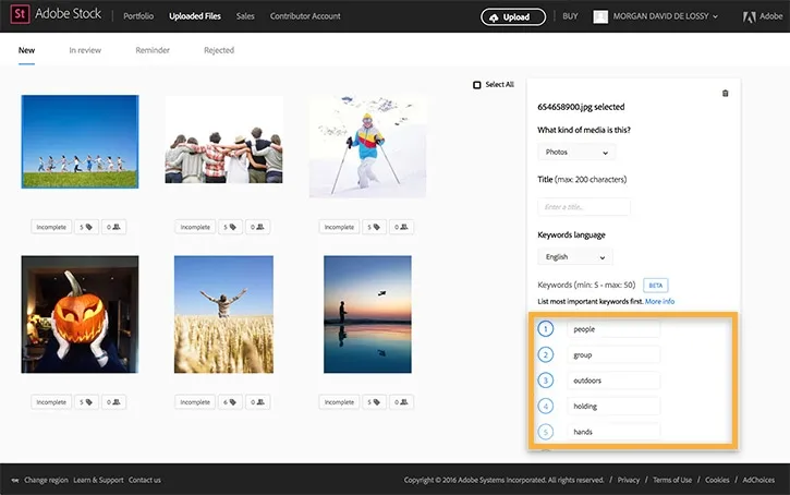 Use the Contributor portal on Adobe Stock