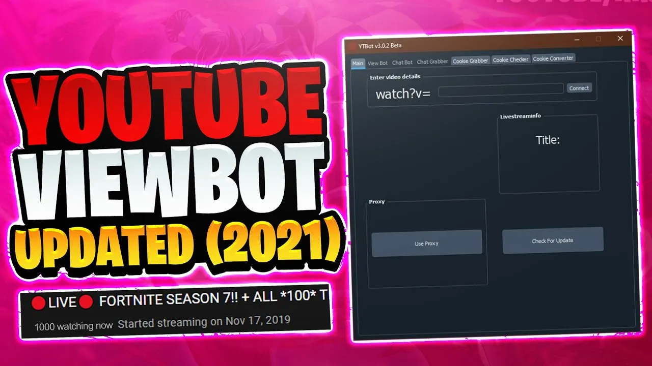 YouTube Live Stream View Bot FREE WORKING 2021  YouTube Live Viewer 