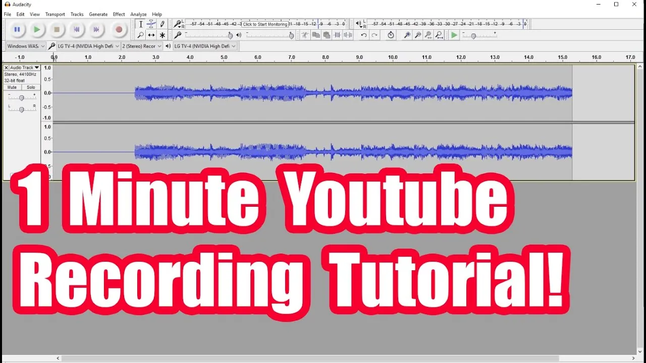 Recording Youtube Audio With Audacity Fast Tutorial  YouTube