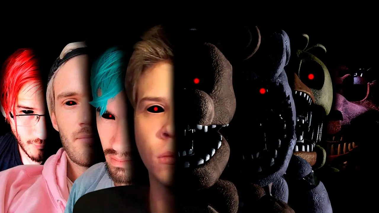 FIVE NIGHTS AT FREDDYS  YOUTUBERS  TERROR  SCREAMERS  Part 2 