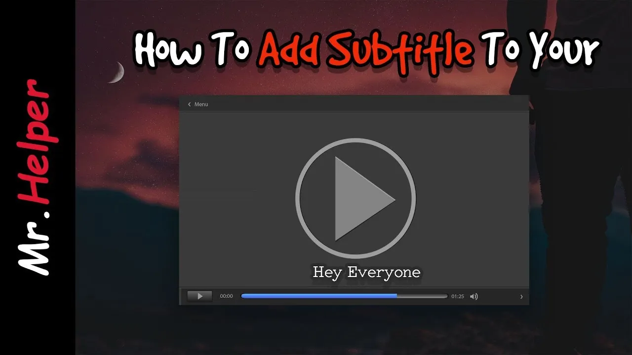 How To Add Subtitles To A Video  YouTube