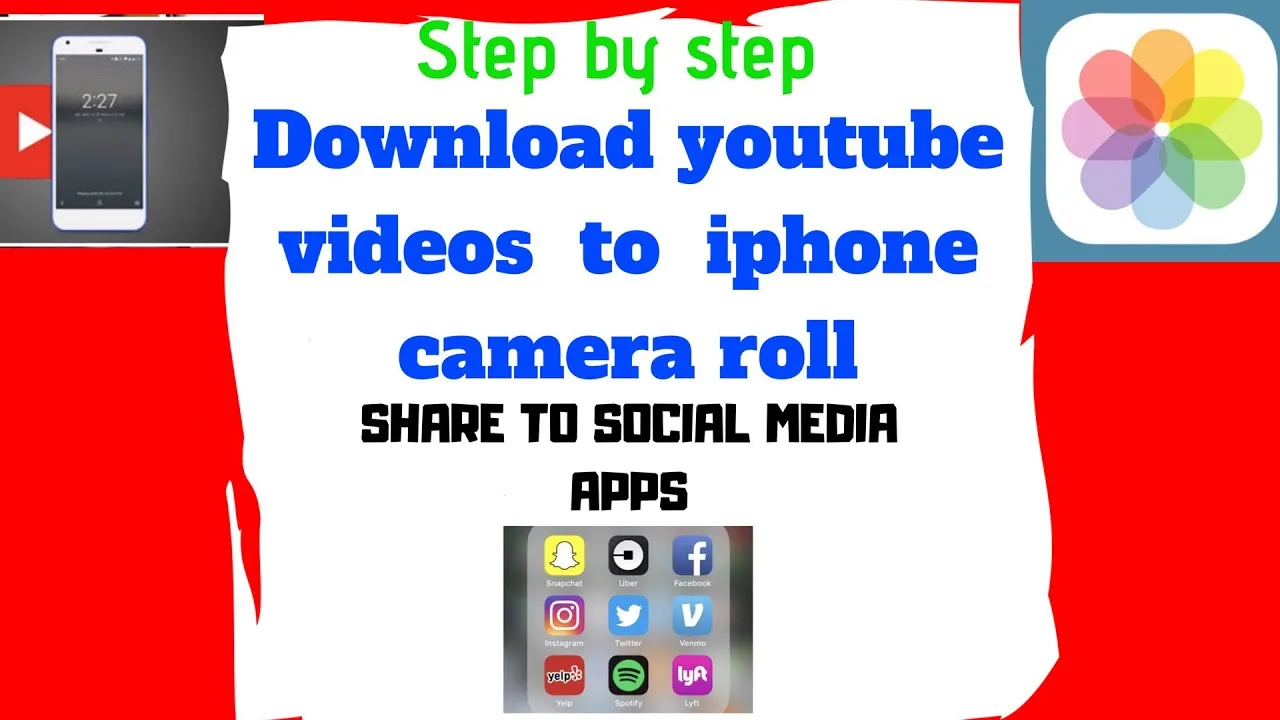 How to save youtube videos to camera roll  akphi