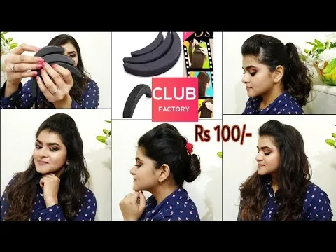 Puff Hairstyle in 2 mins using Bumpits  Hair Bumpits tutorials  3 