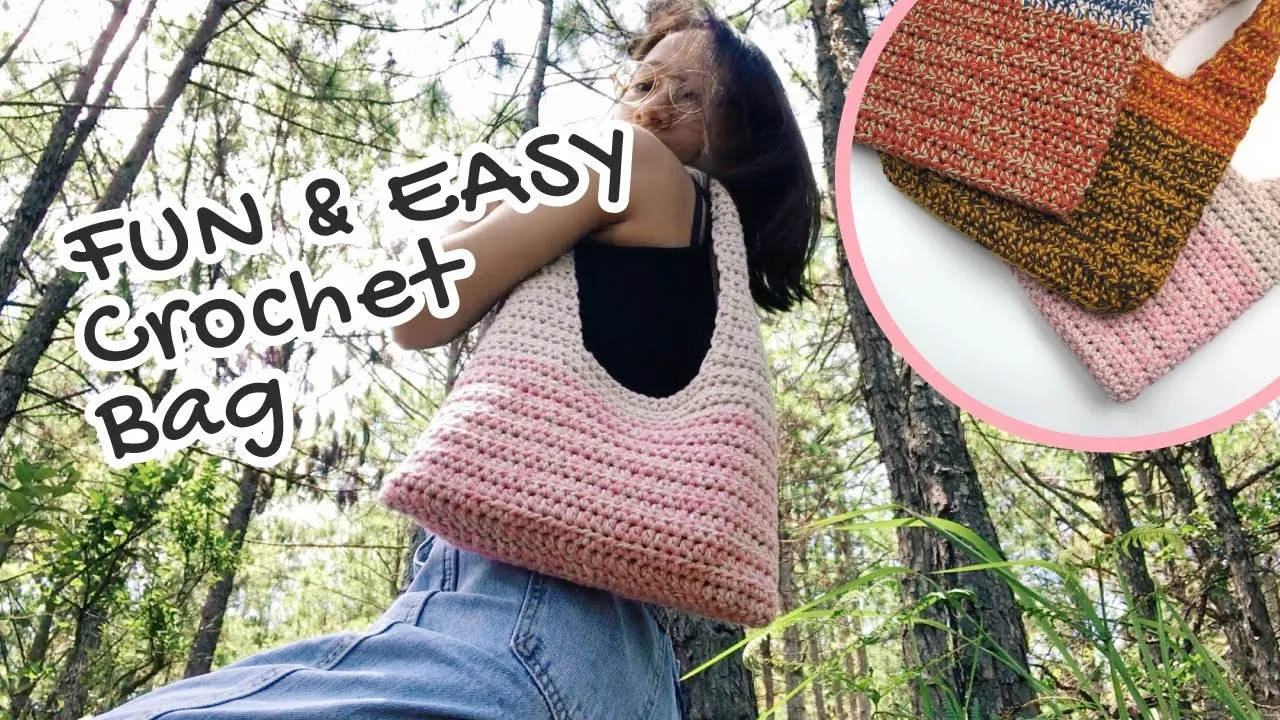 EASY Crochet Bag  Indepth Tutorial for Beginners  YouTube