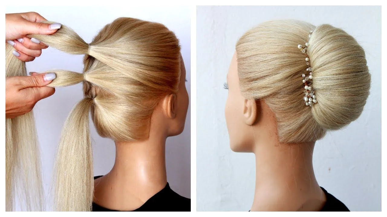 Easy French Roll Hairstyle Tutorial