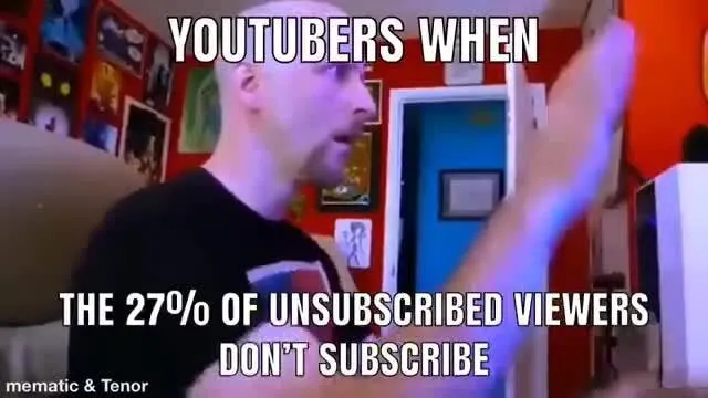 YOUTUBERS WHEN THE OF UNSUBSCRIBED VIEWERS DONT SUBSCRIBE  iFunny