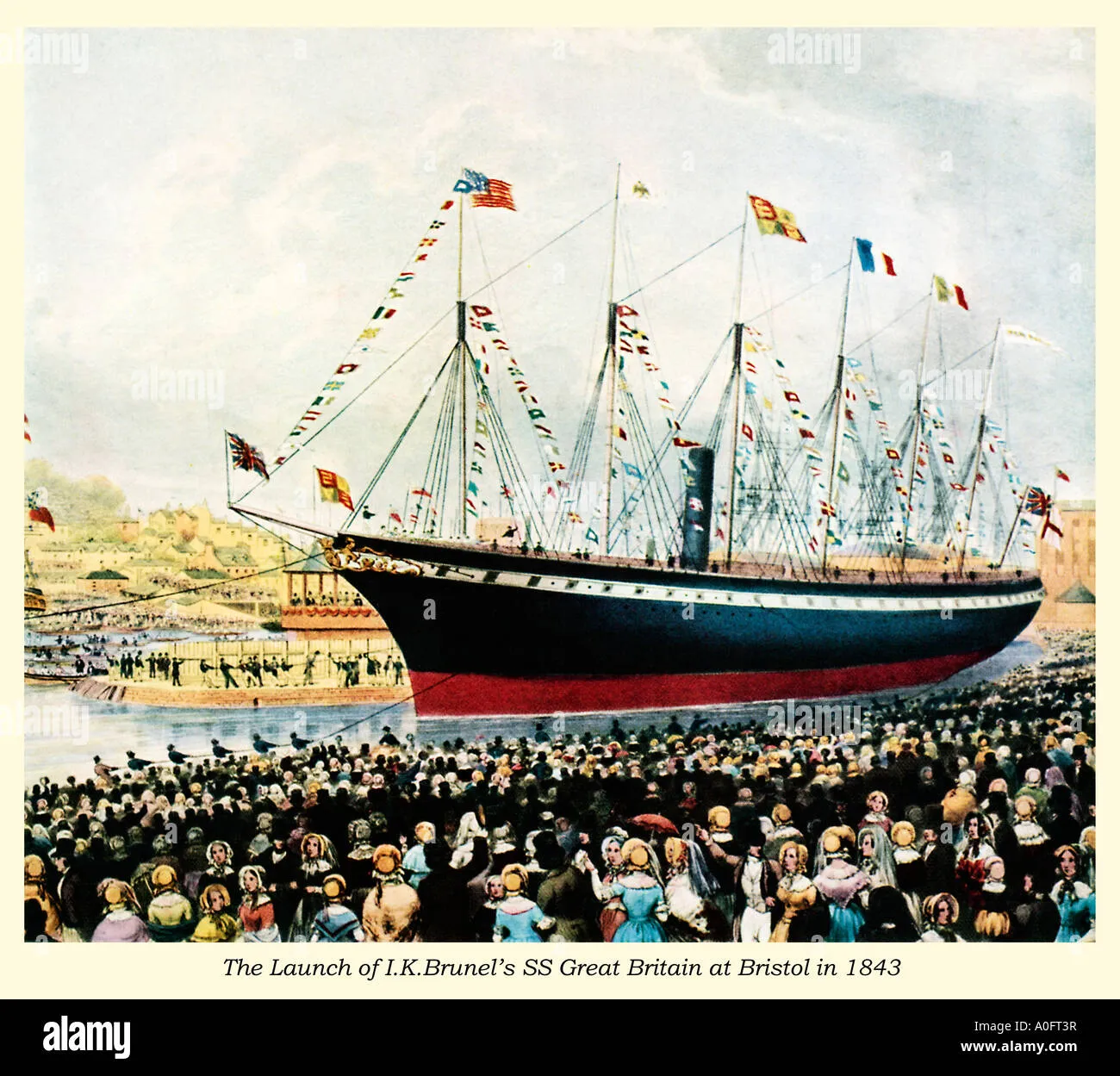 Launch of the SS Great Britain the revolutionary ship of the great 