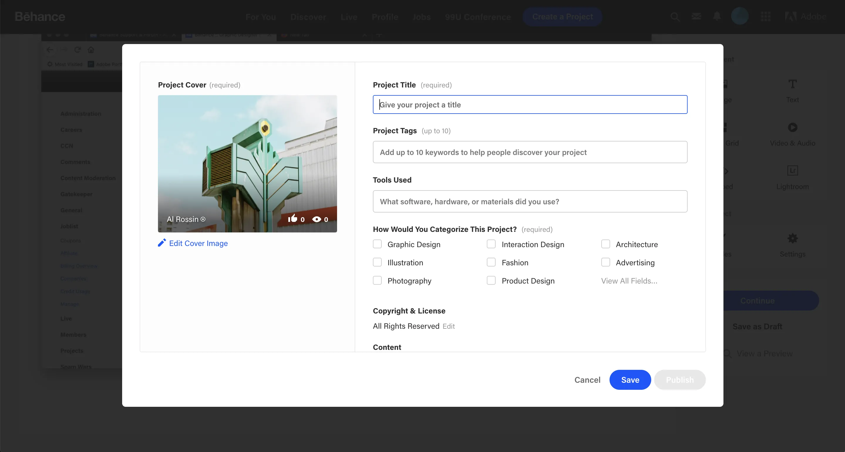 How to Download Projects from Behance