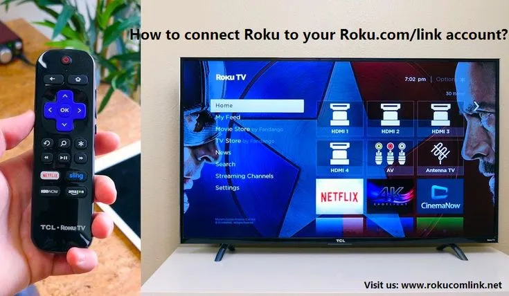 How to connect Roku streaming device to your Rokucomlink account 